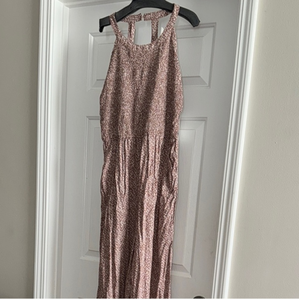 Stylish Pink Patterned Jumpsuit/ romper